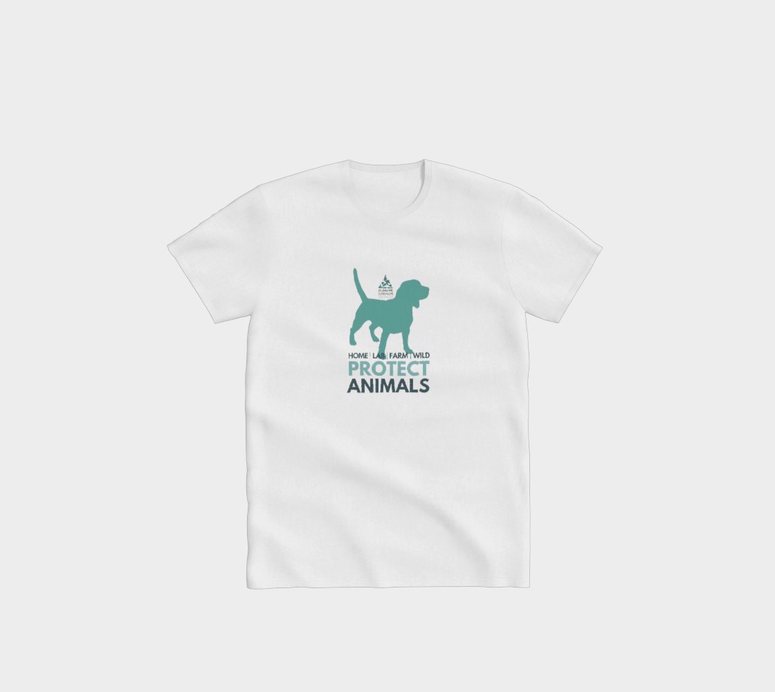 Protect Animals (Dog print) - Crewneck T-Shirt