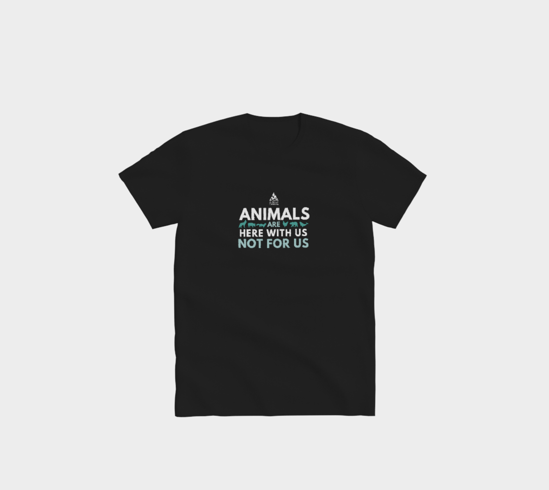 Here With Us, Not For Us - Crewneck T-Shirt