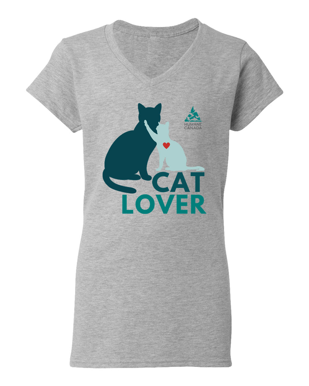 Cat Lover - V-Neck Ladies T-shirt