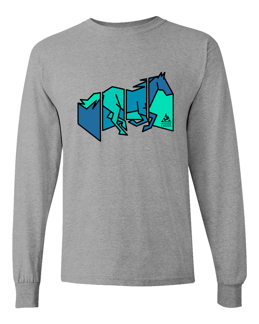 Panel Horse - Long Sleeve T-shirt