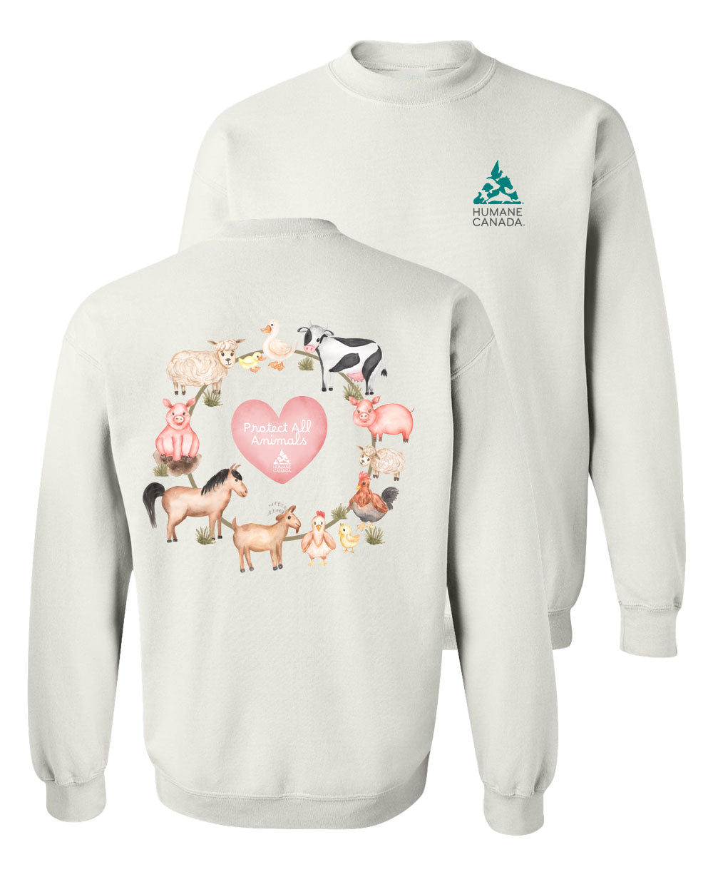 Protect All Farm Animals - Crewneck Sweatshirt