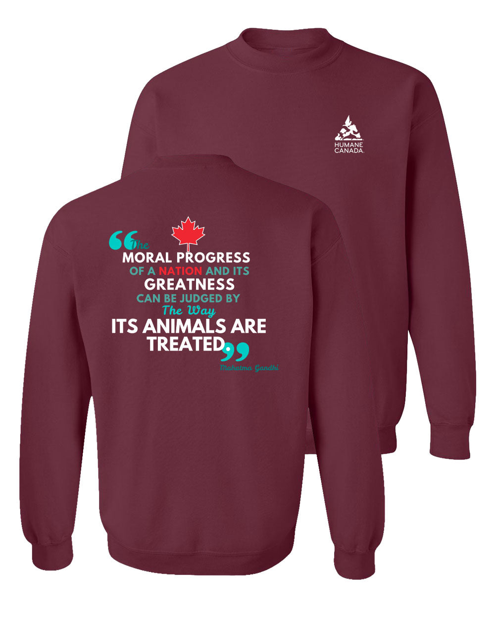 Ghandi Quote - Crewneck Sweatshirt