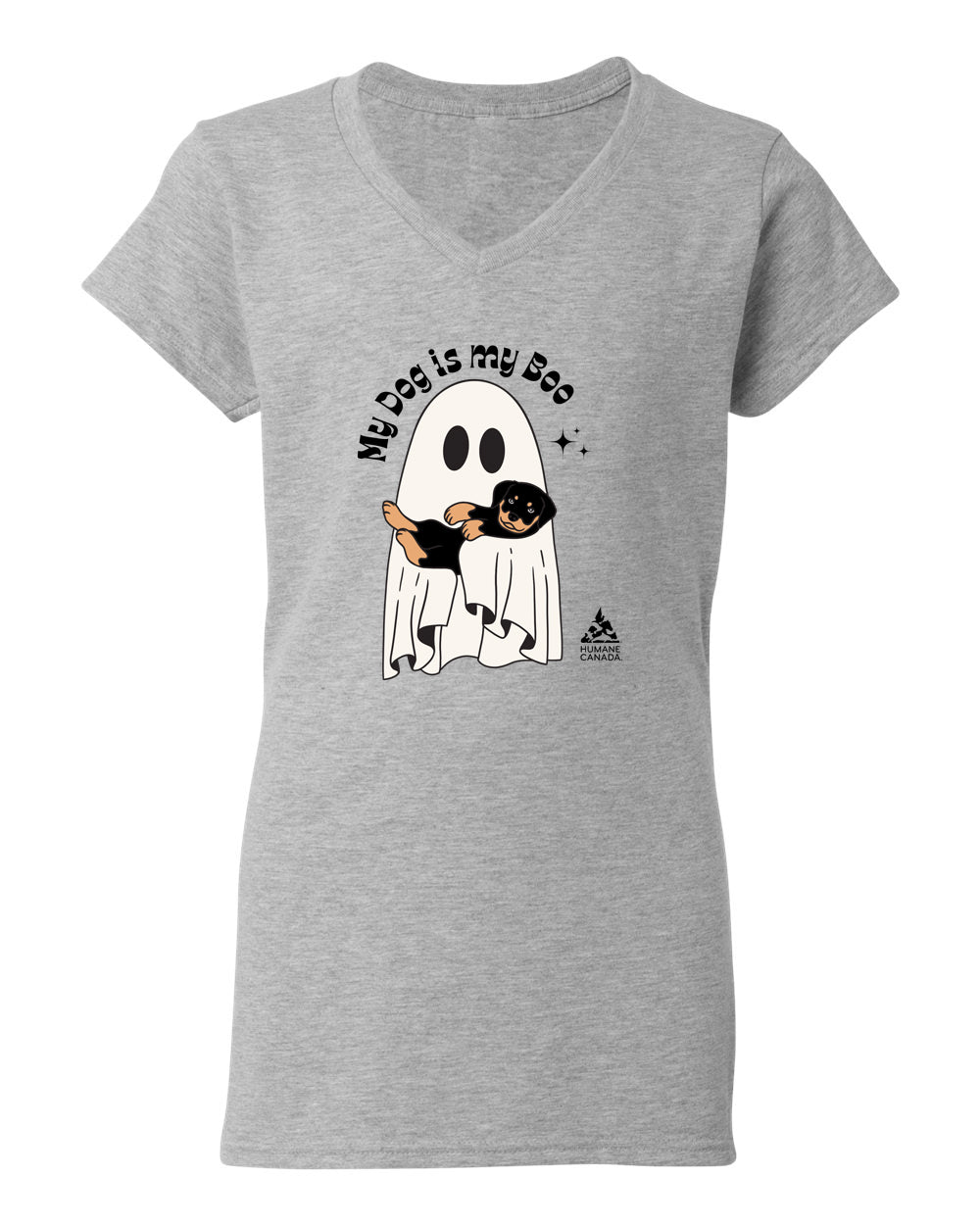 My Dog is My Boo- V-Neck Ladies T-shirt