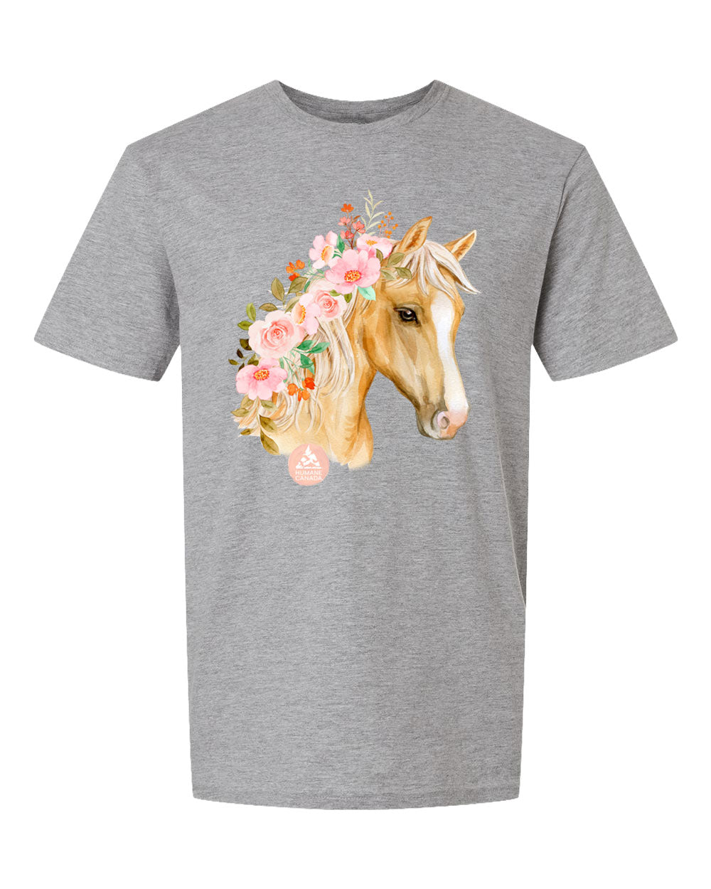 Floral Horse - Crewneck Unisex T-shirt