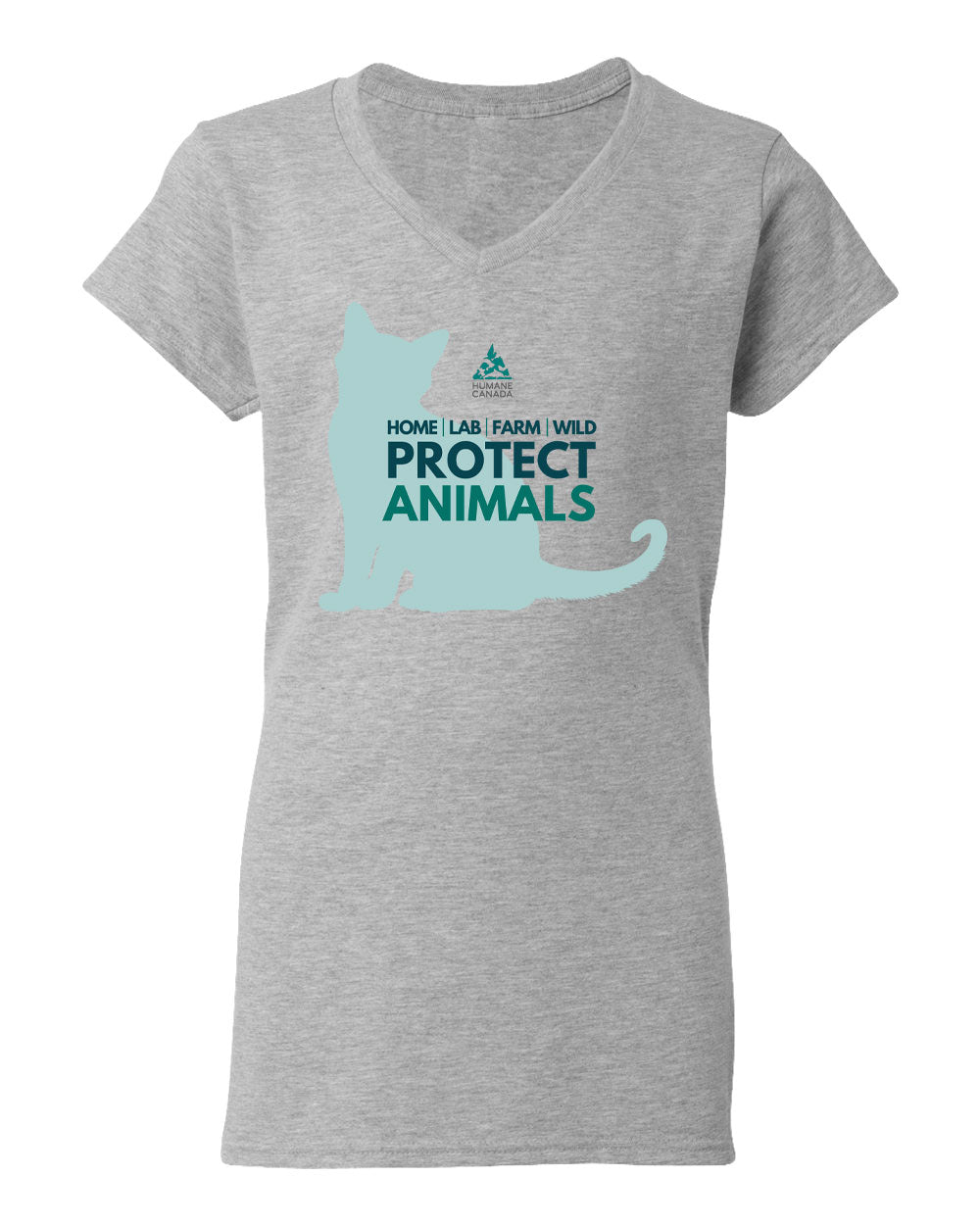 Protect Animals Cat - V-Neck Ladies T-shirt