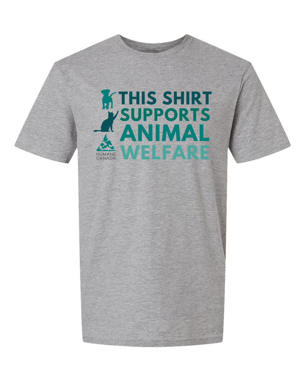 This Shirt Supports Animal Welfare - Crewneck Unisex T-shirt