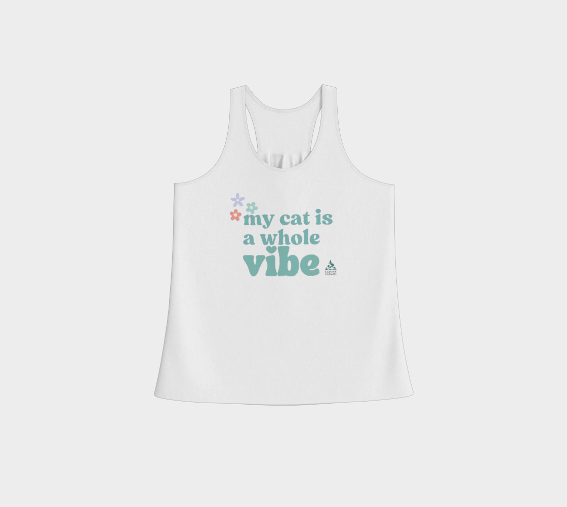 My Cat Is A Vibe - Flowy Tank Top