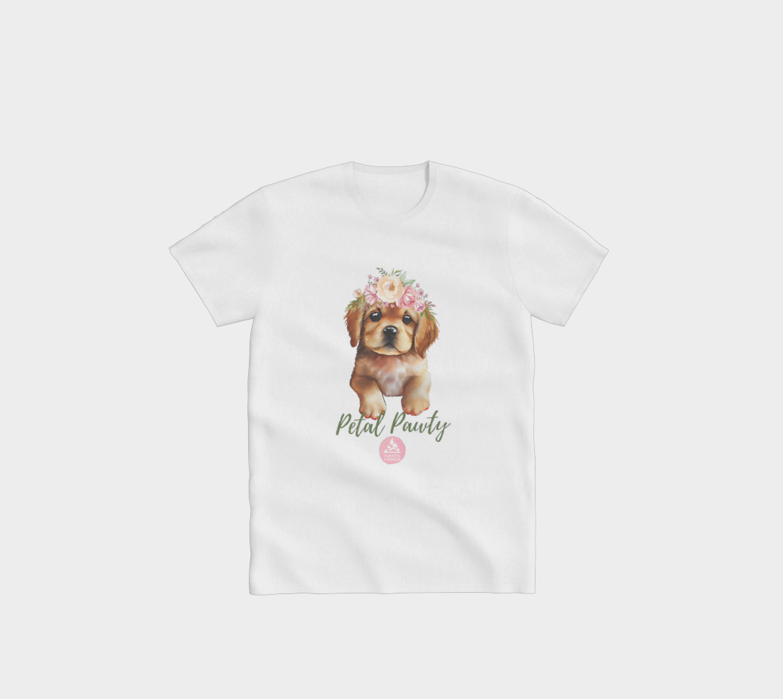 Petal Pawty Puppy Crewneck T-Shirt