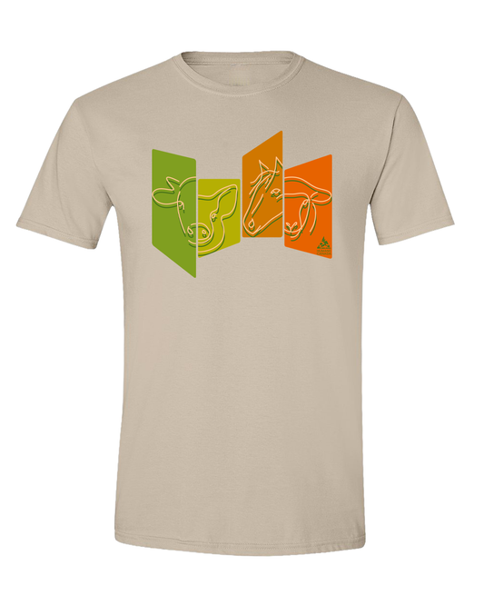 Farmed Animals (panel 1) - Crewneck Unisex T-shirt