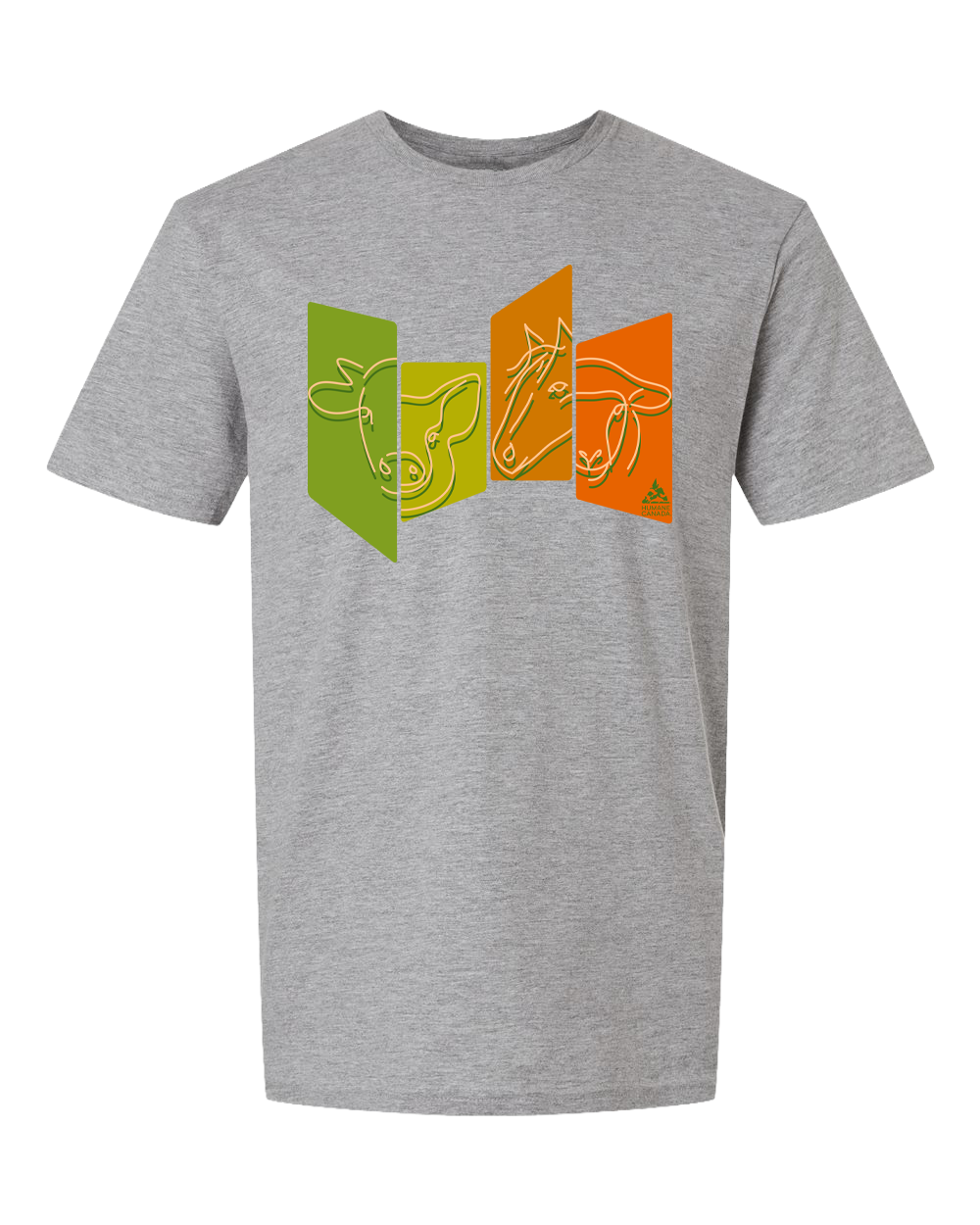 Animal Panels 1 - Crewneck Unisex T-shirt