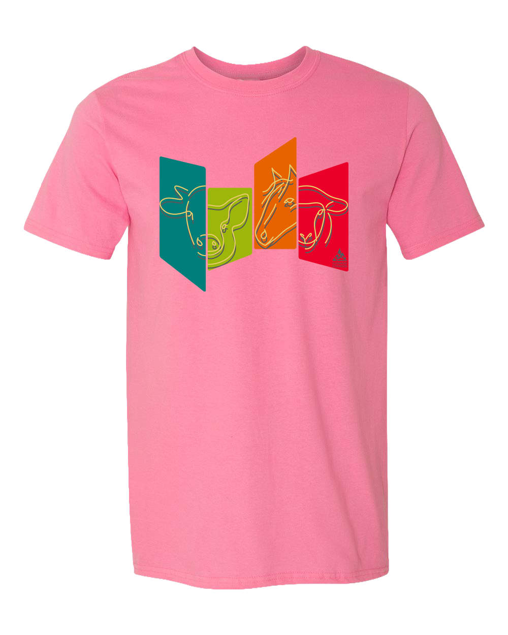 Animal Panels 2 - Crewneck Unisex T-shirt