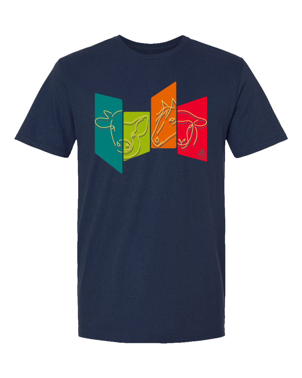 Animal Panels 2 - Crewneck Unisex T-shirt