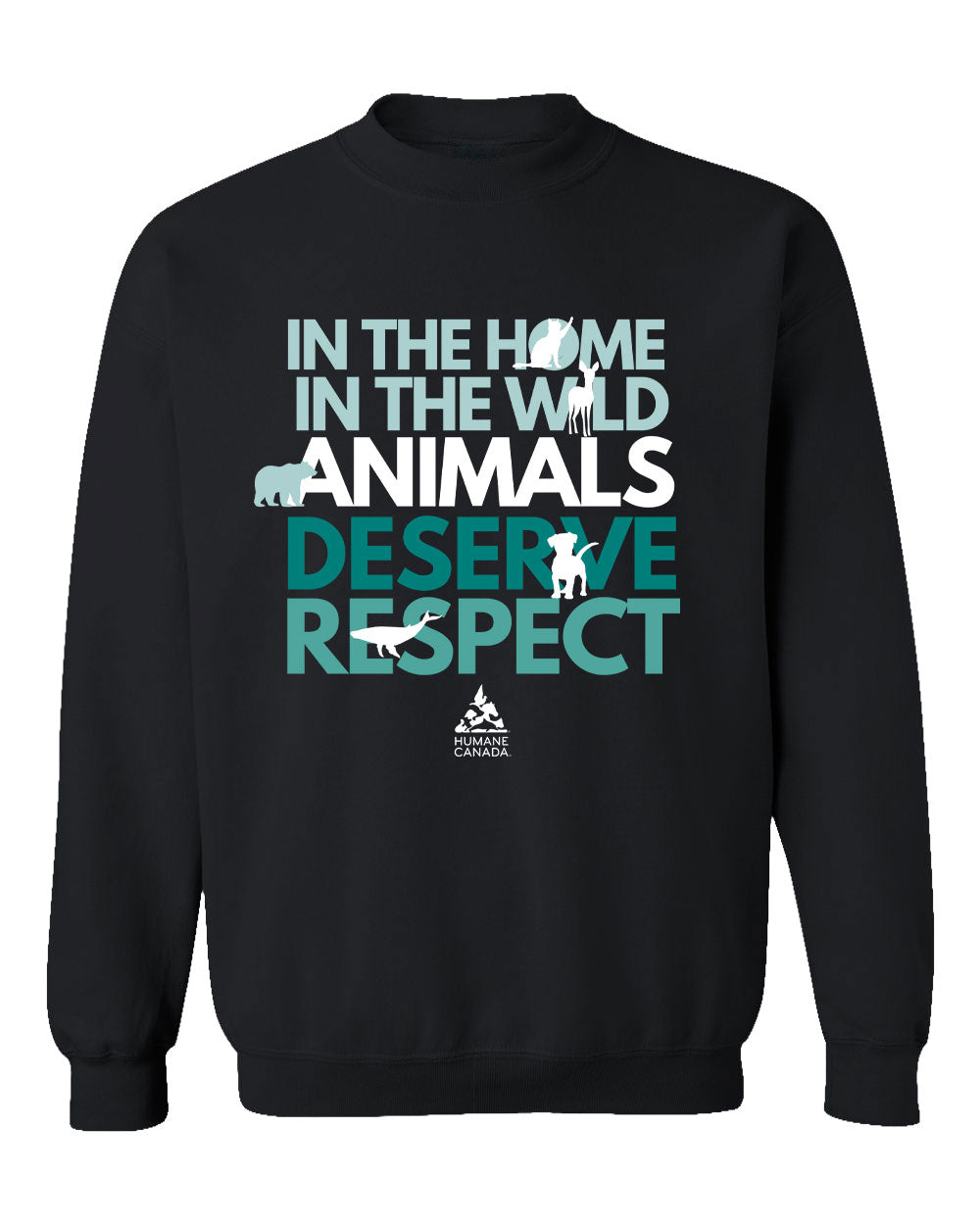 Animals Deserve Respect - Crewneck Sweatshirt
