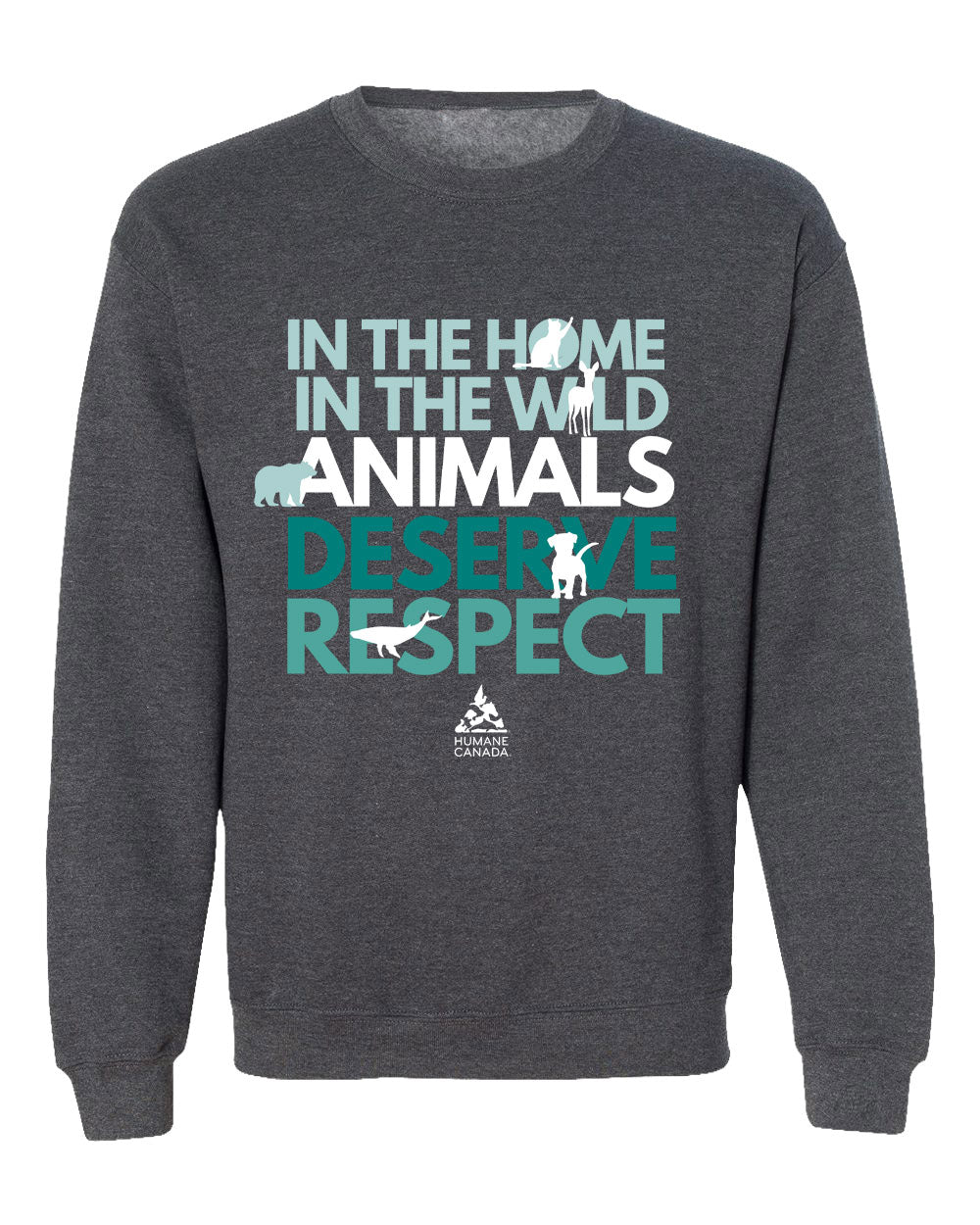 Animals Deserve Respect - Crewneck Sweatshirt