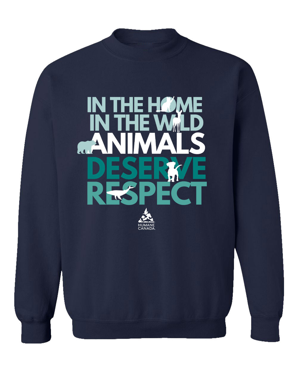 Animals Deserve Respect - Crewneck Sweatshirt