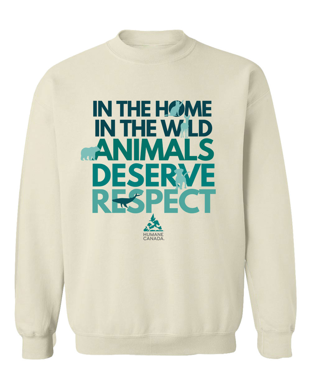 Animals Deserve Respect - Crewneck Sweatshirt