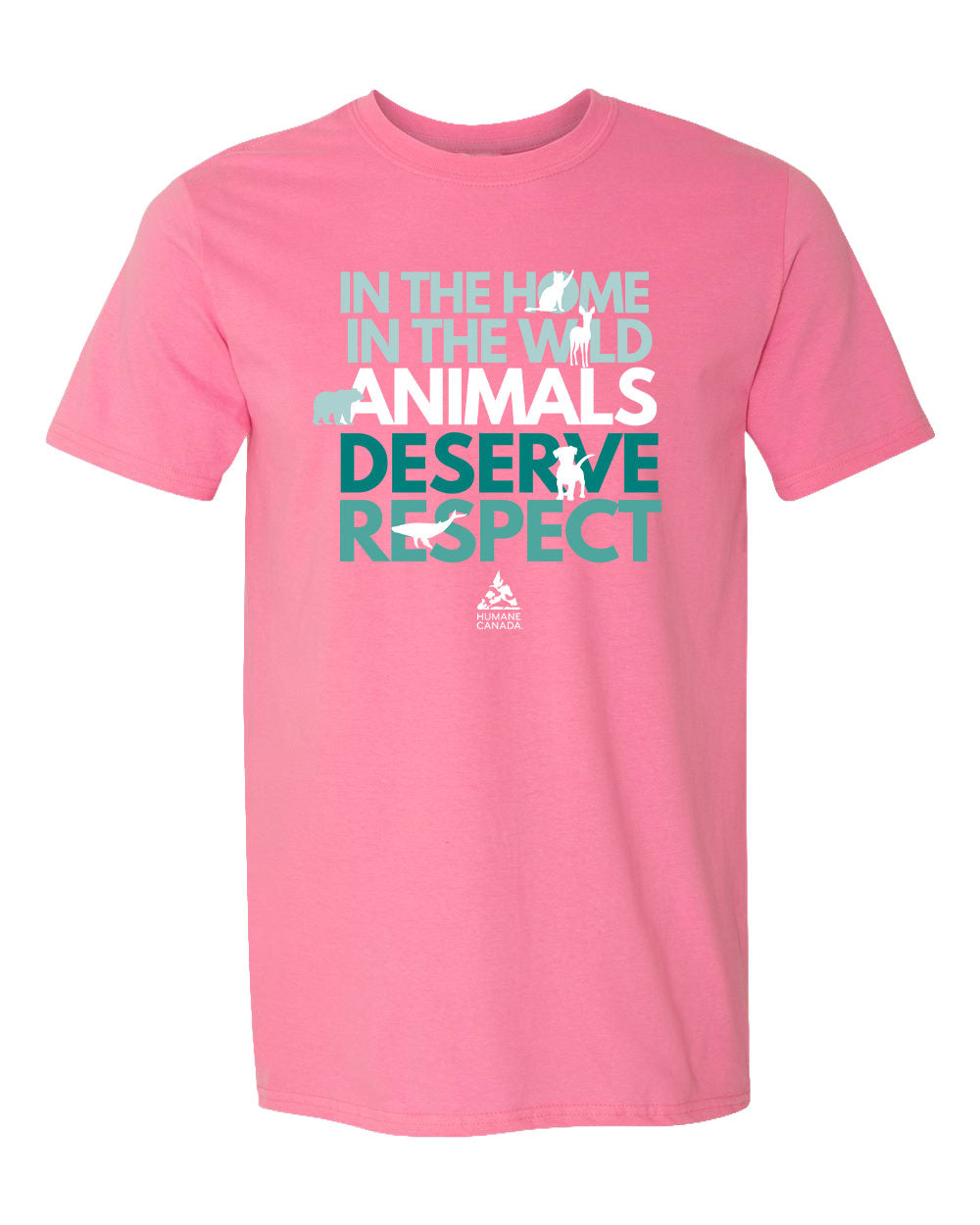 Animals Deserve Respect - Crewneck Unisex T-shirt