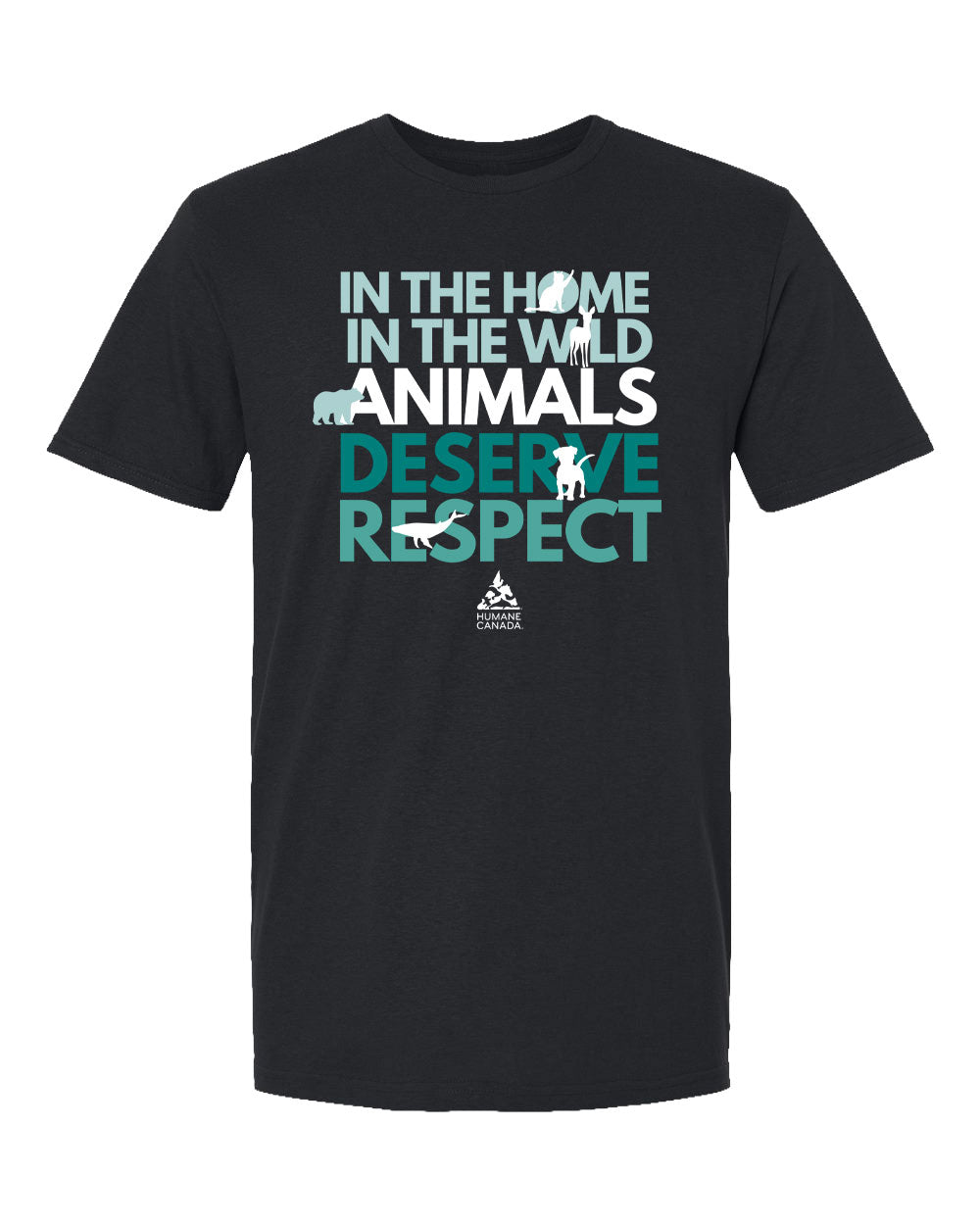 Animals Deserve Respect - Crewneck Unisex T-shirt