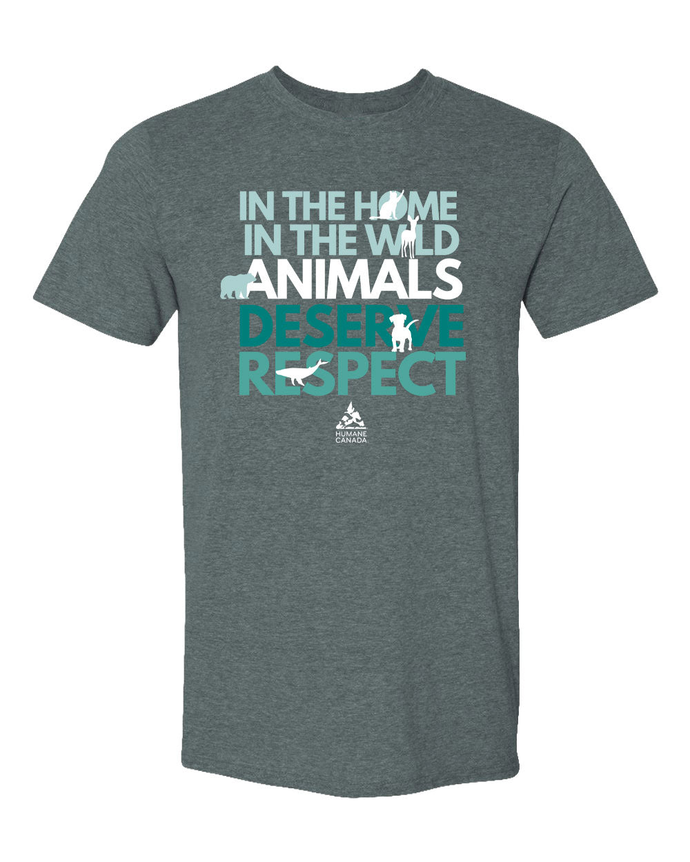 Animals Deserve Respect - Crewneck Unisex T-shirt