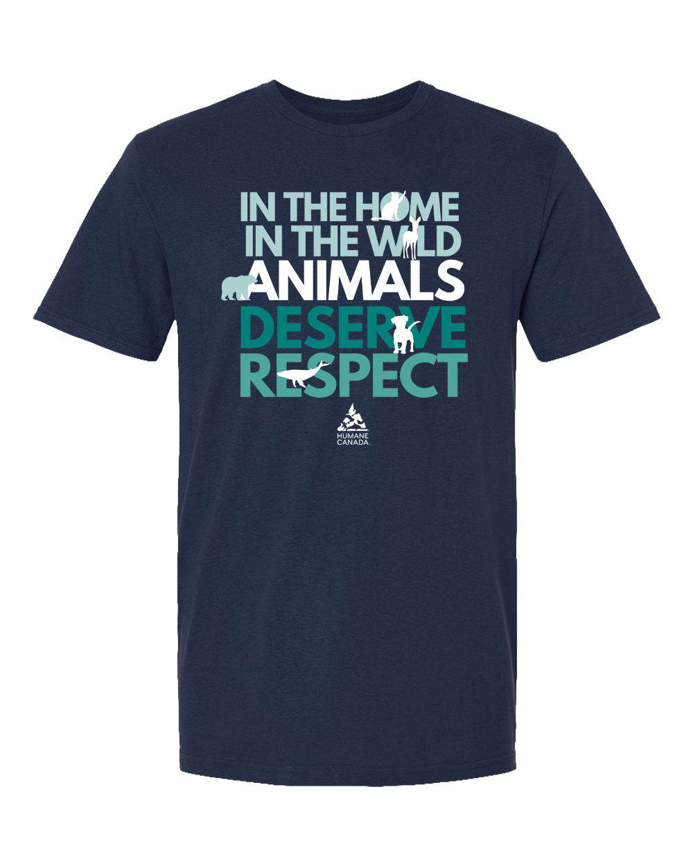 Animals Deserve Respect - Crewneck Unisex T-shirt