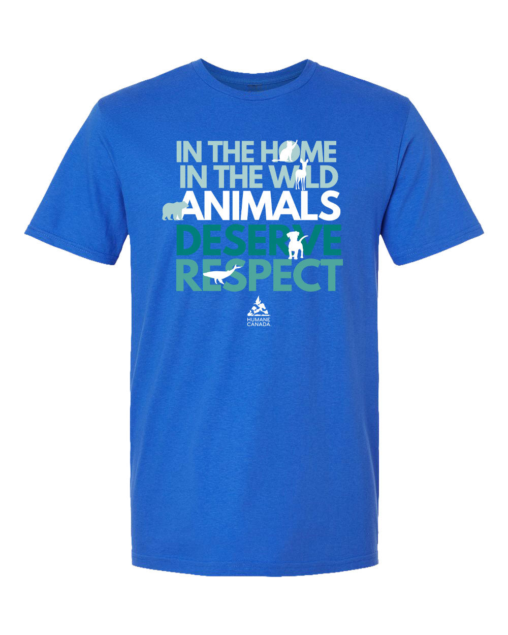 Animals Deserve Respect - Crewneck Unisex T-shirt