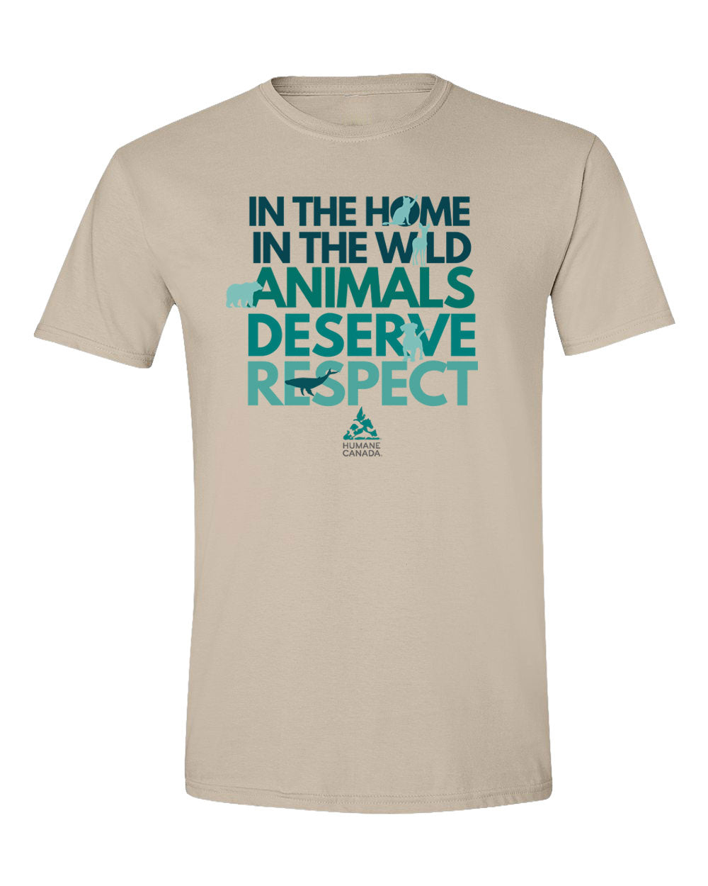 Animals Deserve Respect - Crewneck Unisex T-shirt