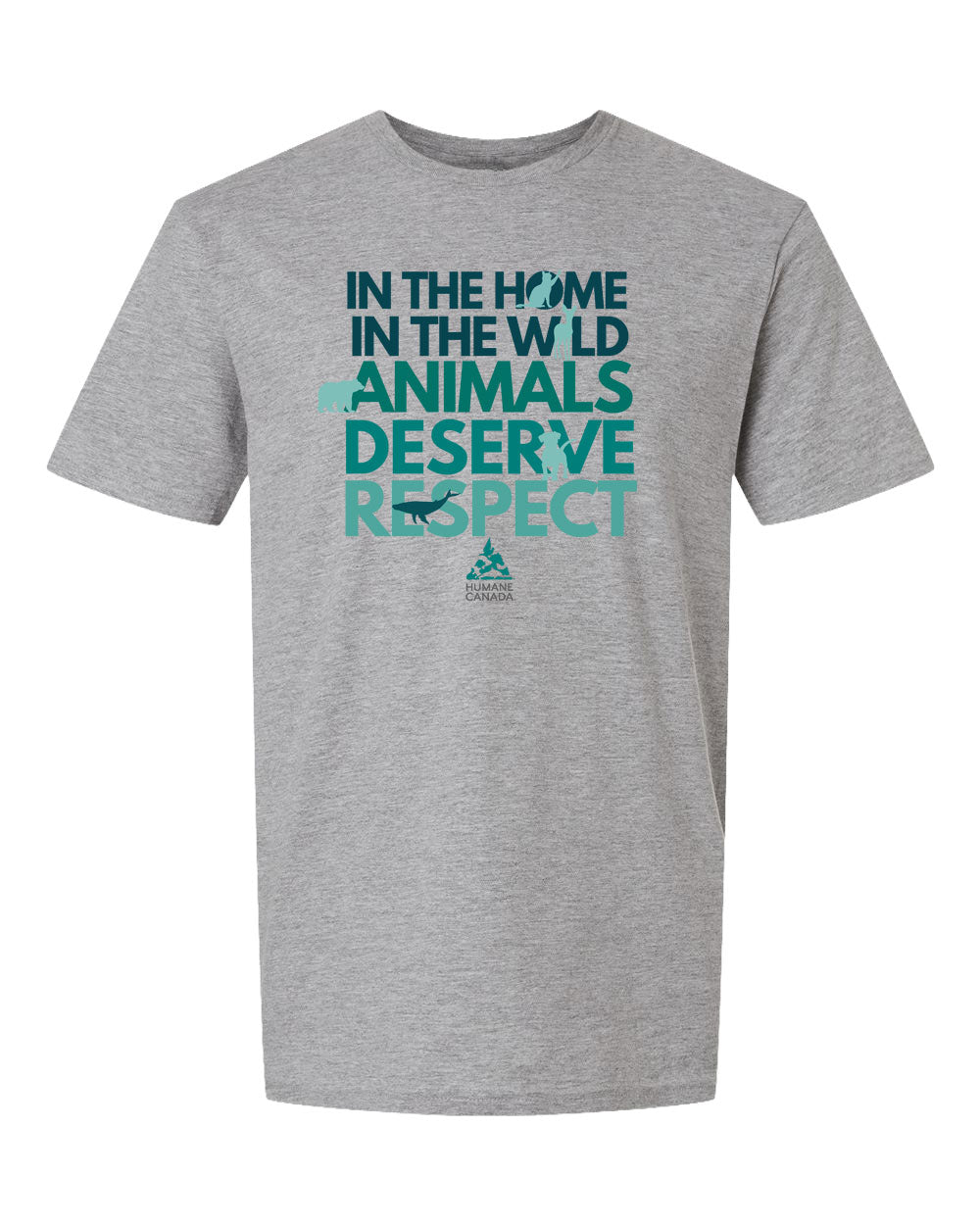 Animals Deserve Respect - Crewneck Unisex T-shirt
