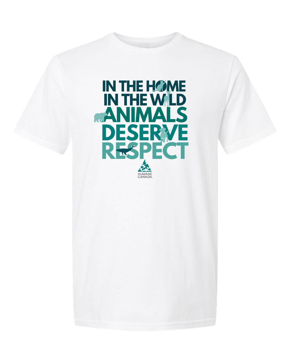 Animals Deserve Respect - Crewneck Unisex T-shirt