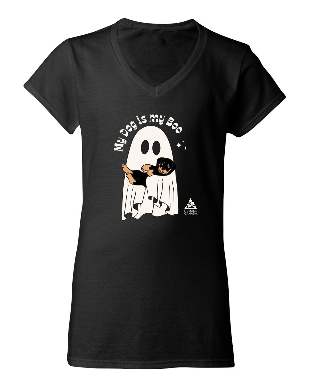My Dog is My Boo- V-Neck Ladies T-shirt