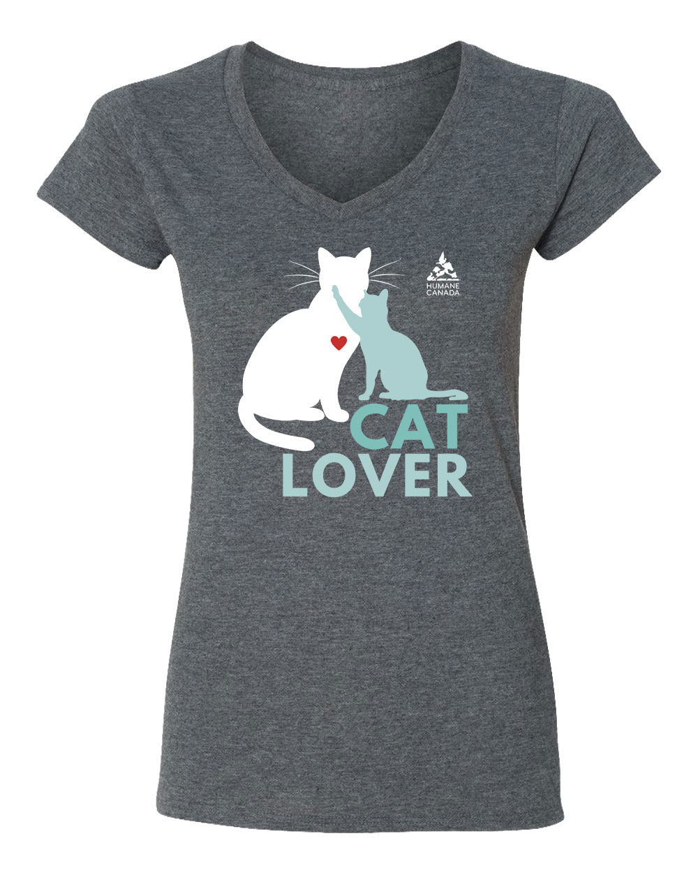 Cat Lover - V-Neck Ladies T-shirt