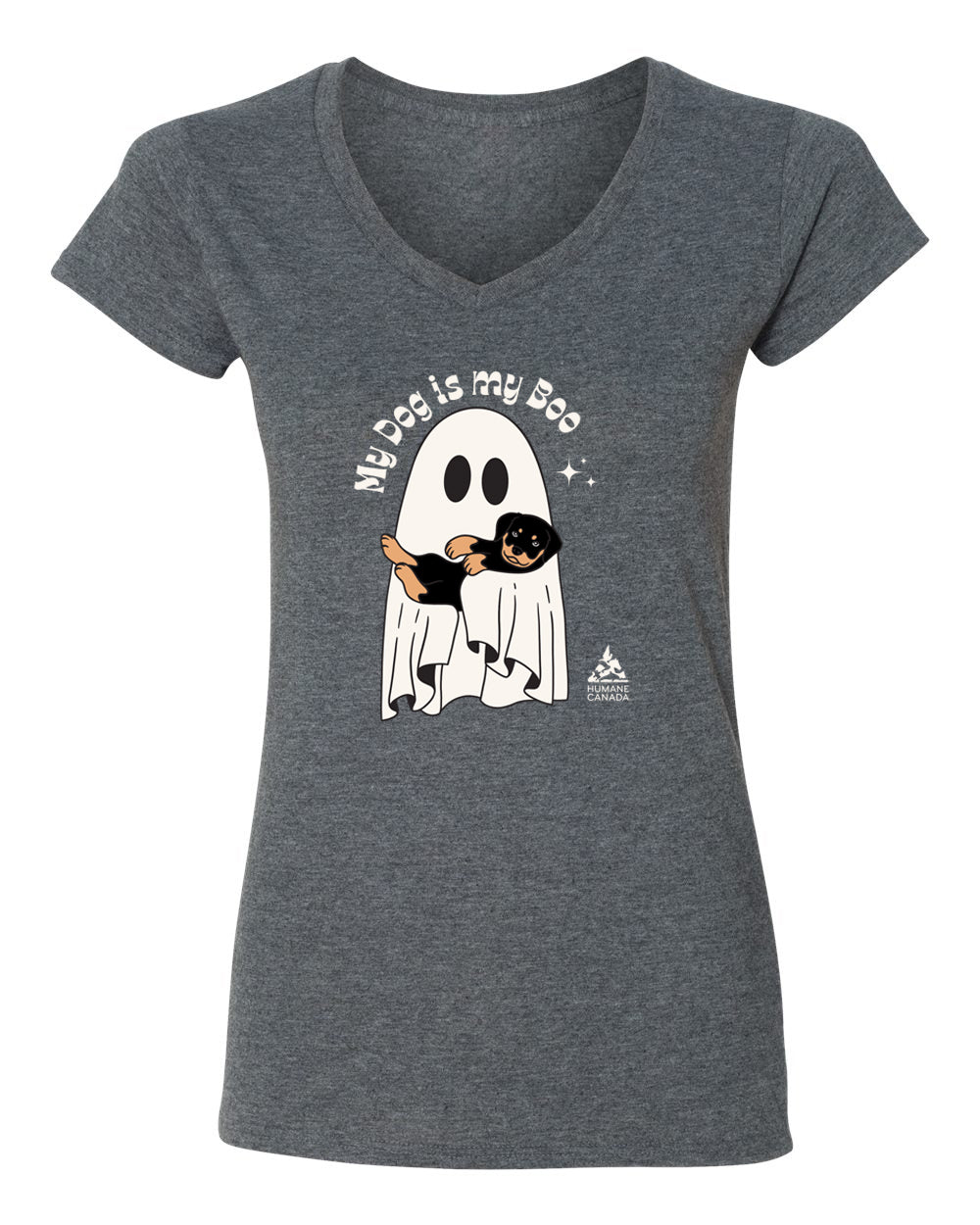 My Dog is My Boo- V-Neck Ladies T-shirt