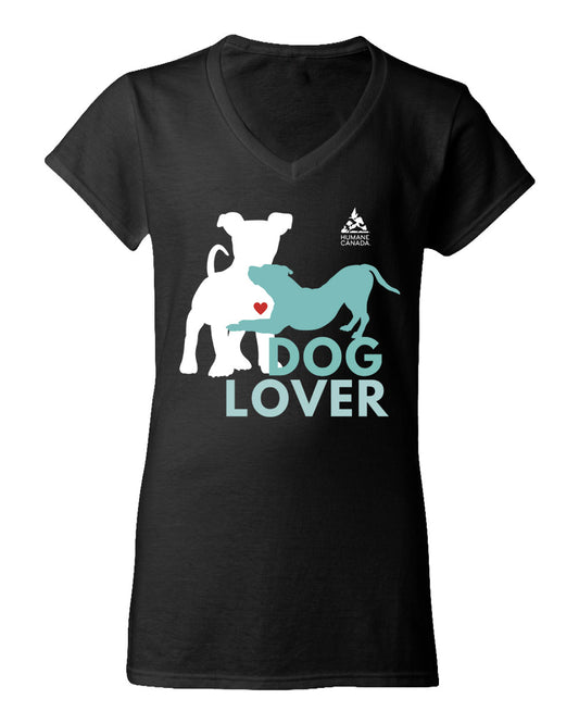Dog Lover - V-Neck Ladies T-shirt