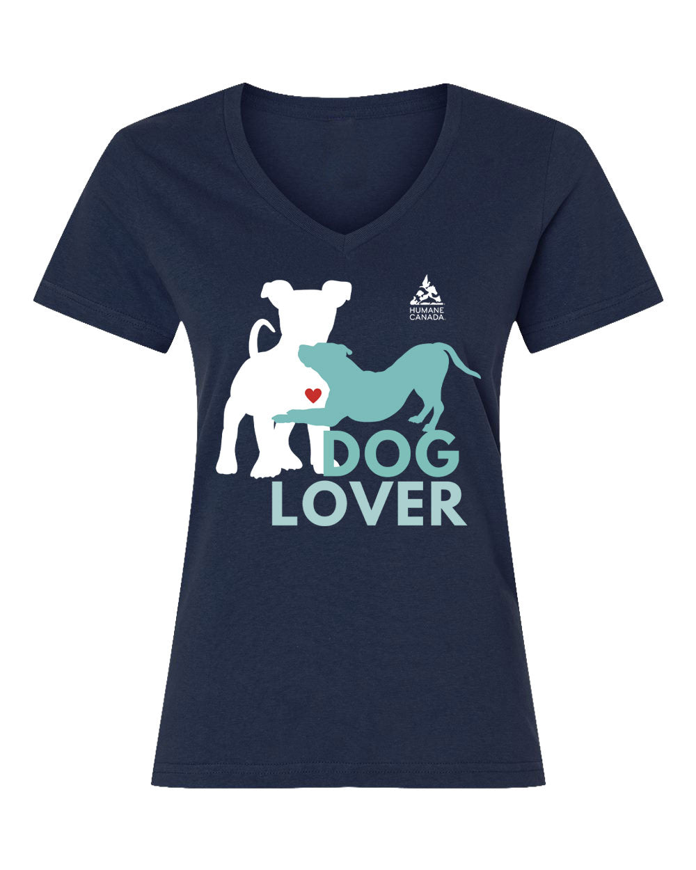 Dog Lover - V-Neck Ladies T-shirt