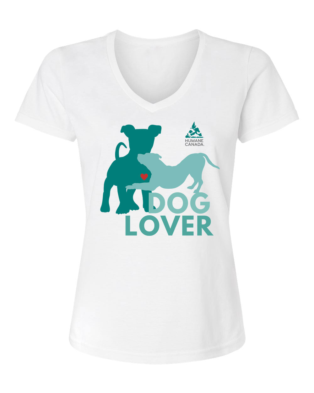 Dog Lover - V-Neck Ladies T-shirt
