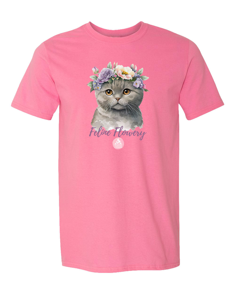 Feline Flowery - Crewneck Unisex T-shirt