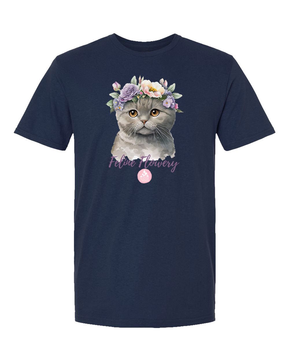 Feline Flowery - Crewneck Unisex T-shirt