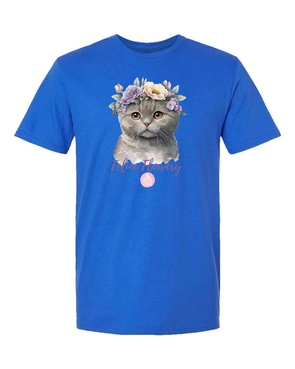 Feline Flowery - Crewneck Unisex T-shirt