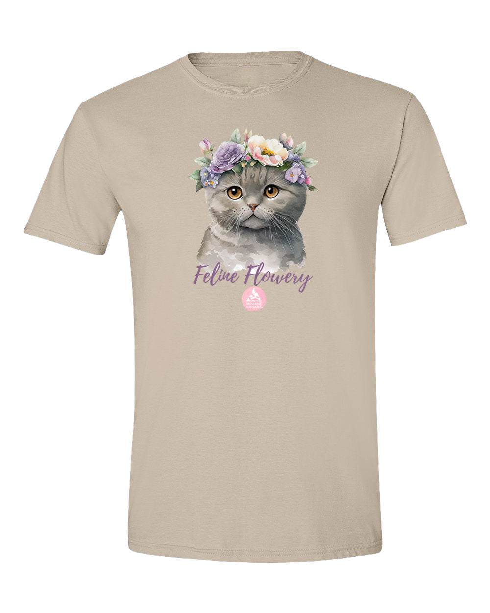 Feline Flowery - Crewneck Unisex T-shirt