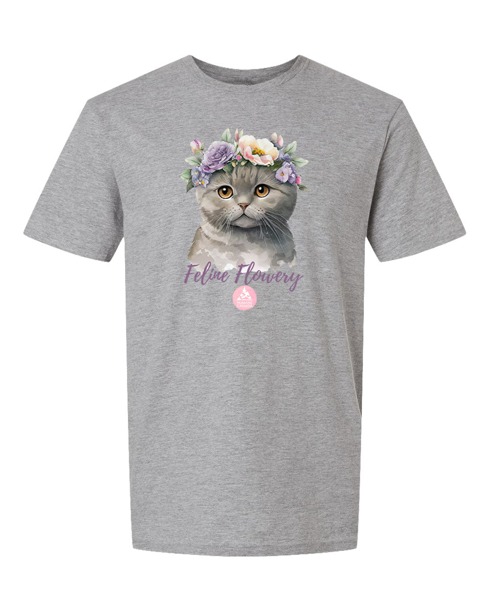 Feline Flowery - Crewneck Unisex T-shirt