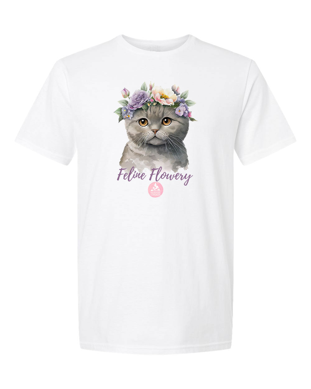 Feline Flowery - Crewneck Unisex T-shirt