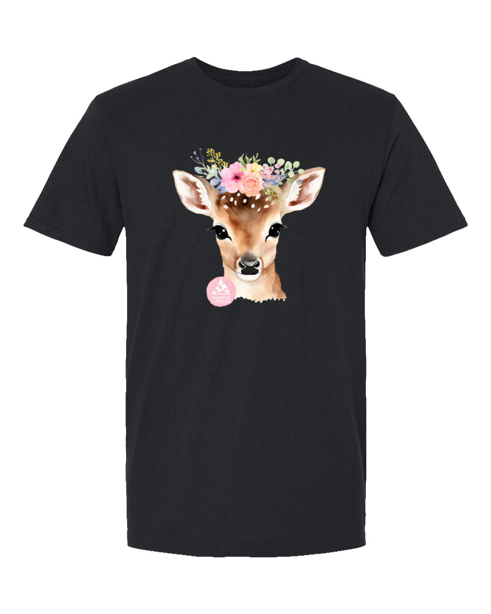 Floral & Fauna Deer - Crewneck Unisex T-shirt
