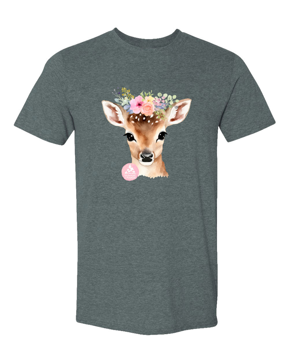 Floral & Fauna Deer - Crewneck Unisex T-shirt