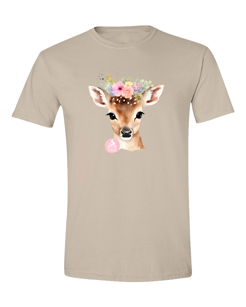 Floral & Fauna Deer - Crewneck Unisex T-shirt