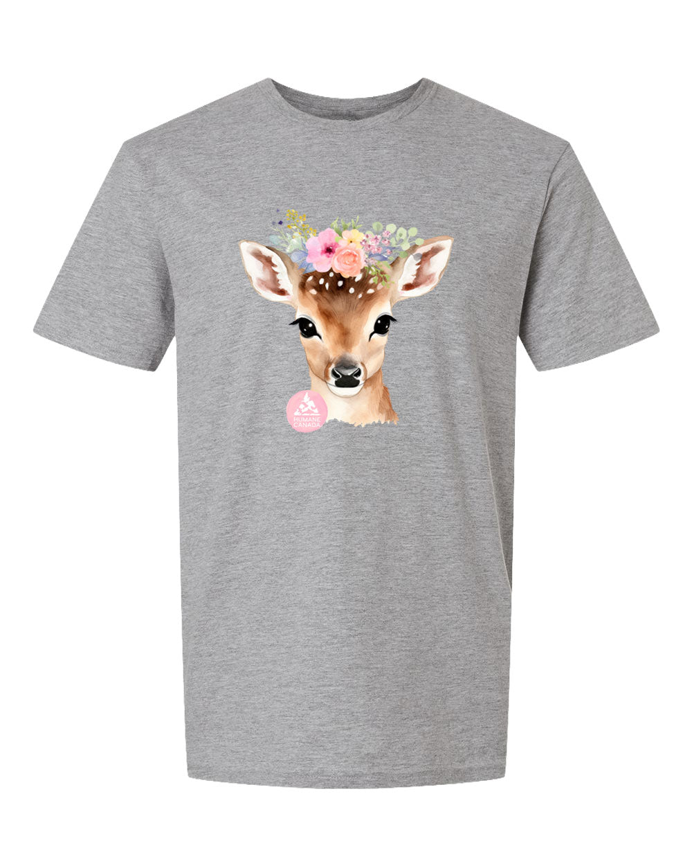 Floral & Fauna Deer - Crewneck Unisex T-shirt