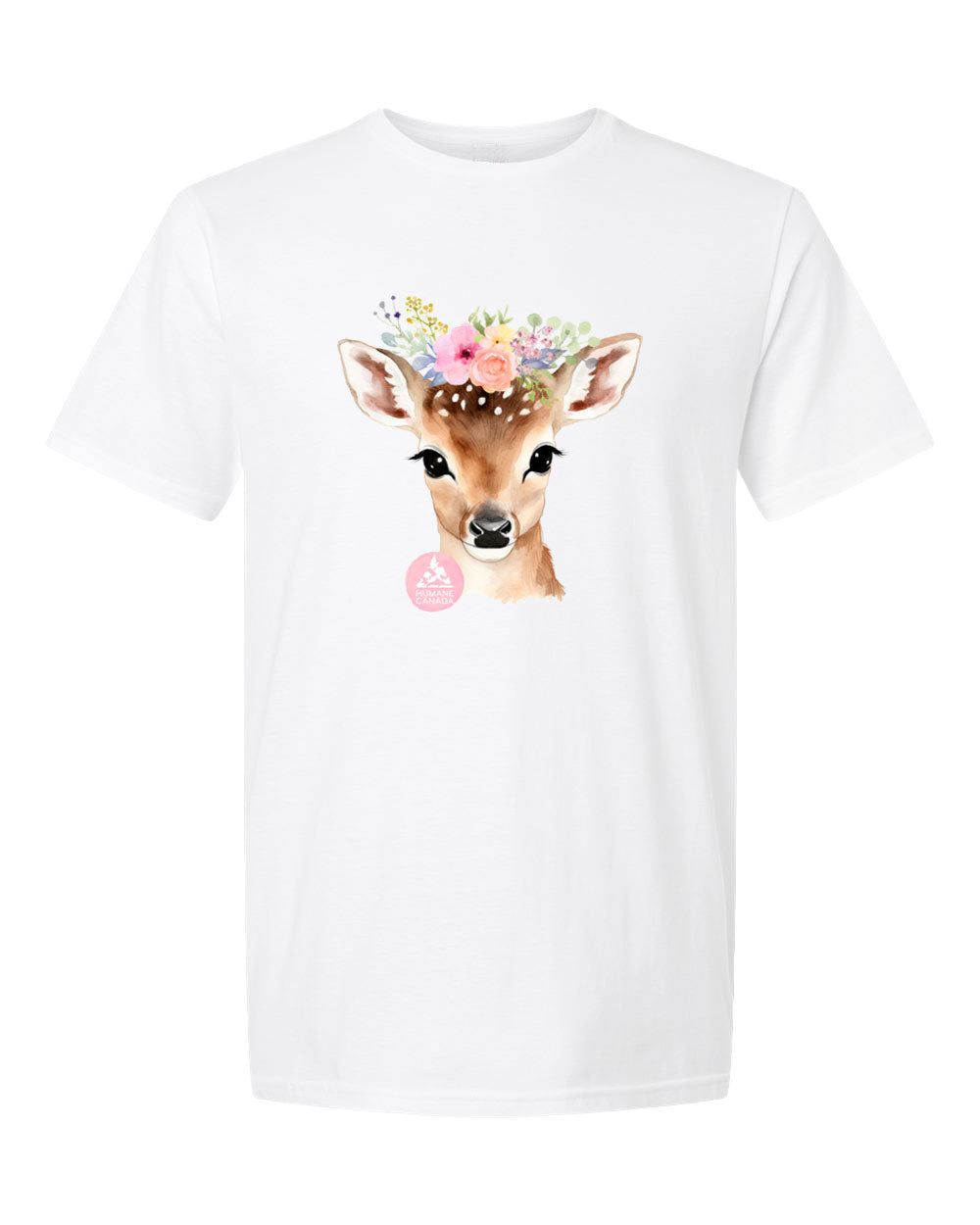 Floral & Fauna Deer - Crewneck Unisex T-shirt