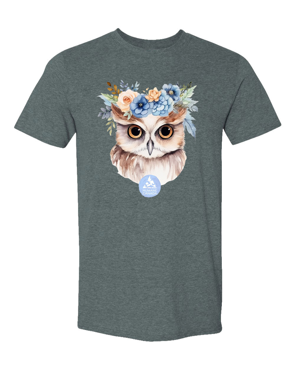 Floral Owl - Crewneck Unisex T-shirt