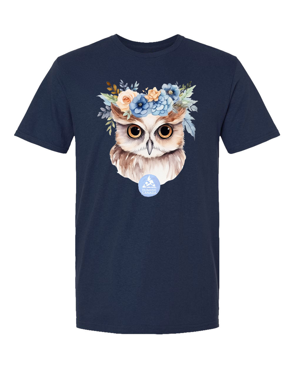 Floral Owl - Crewneck Unisex T-shirt