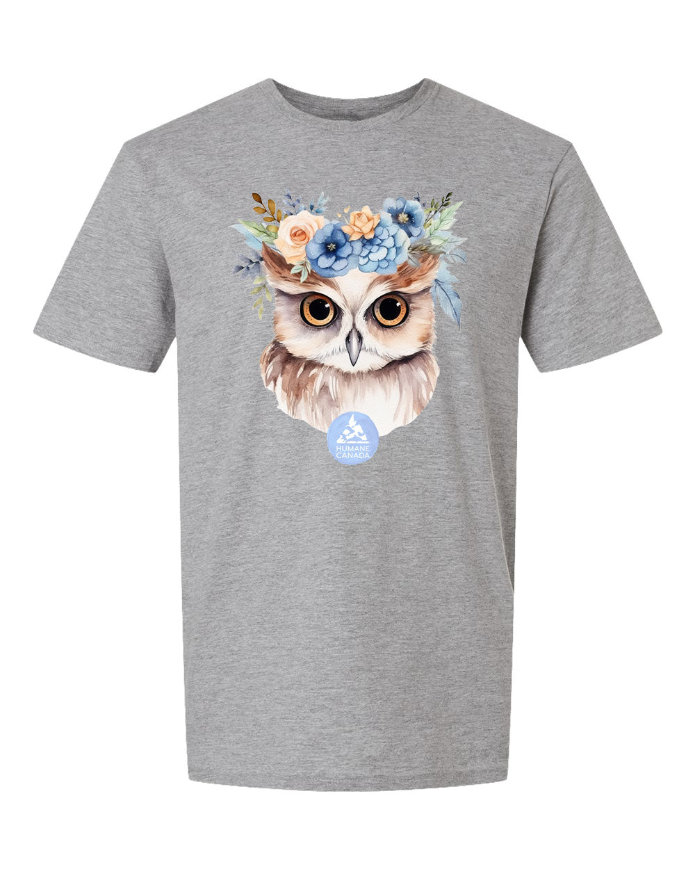 Floral Owl - Crewneck Unisex T-shirt