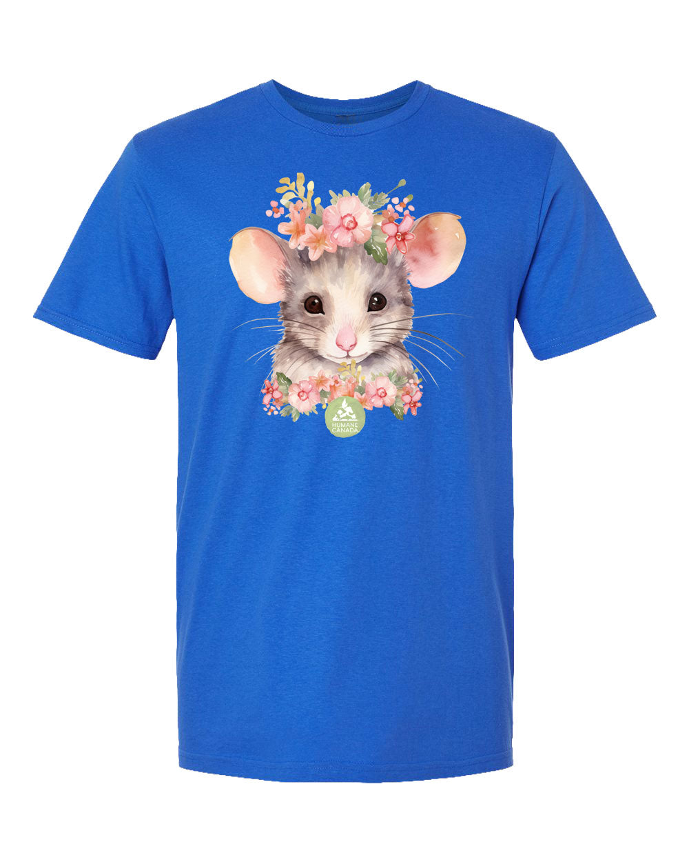 Floral Mouse - Crewneck Unisex T-shirt