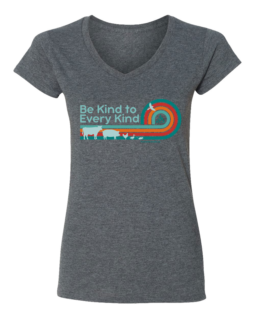 Be Kind to Every Kind - V-Neck Ladies T-shirt